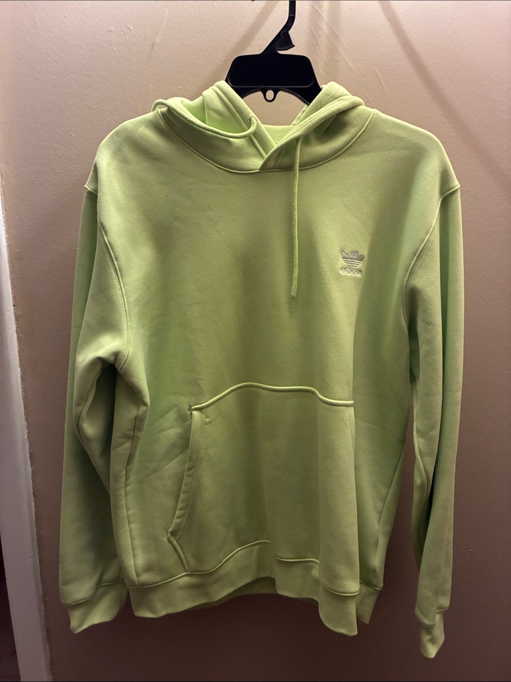 adidas Light Green Trefoil Pullover Hoodie